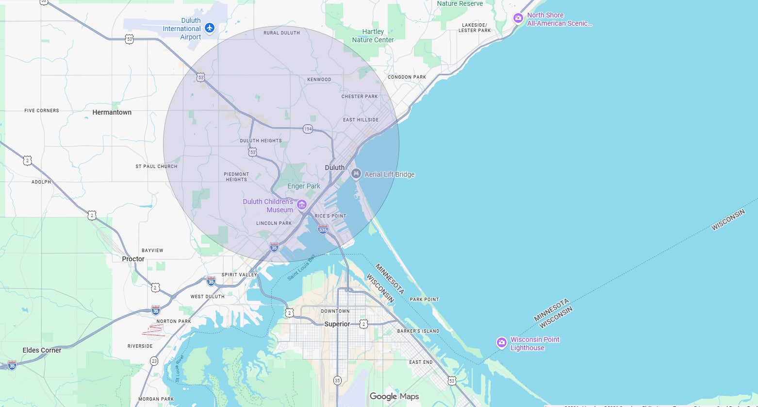Contact Us Map